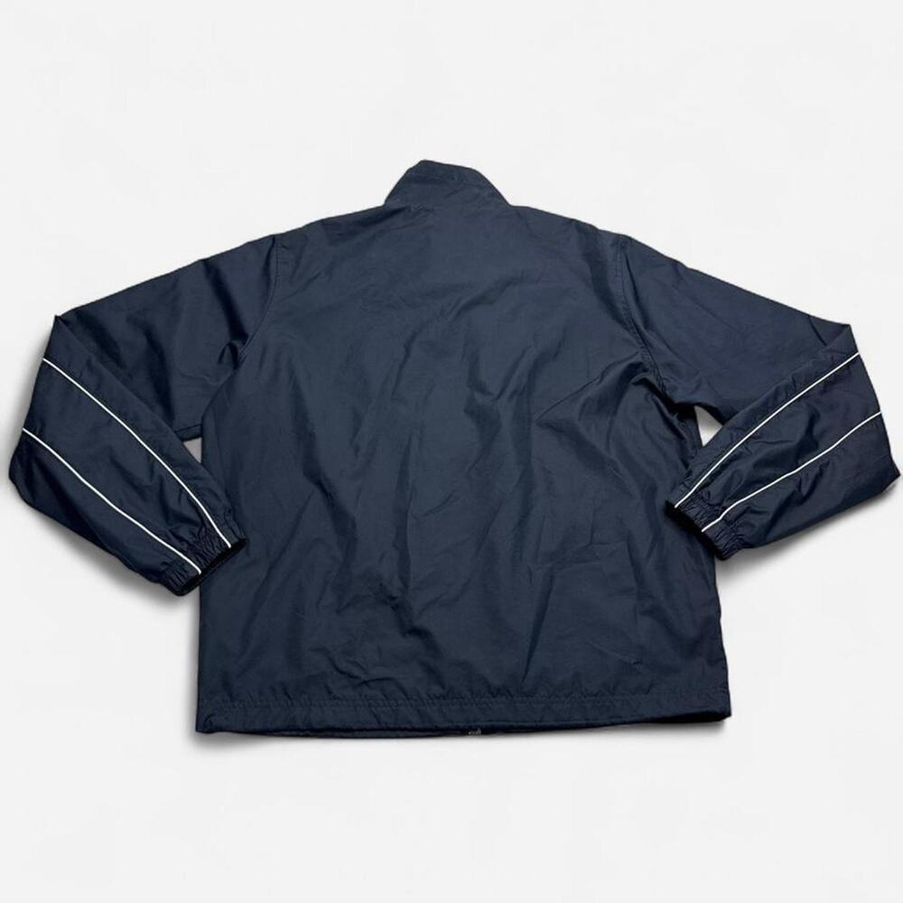 Nike Y2K Athletic Dept Navy Full Zip Windbreaker Jacket Men’s Large Mesh Lined - Picture 2 of 8